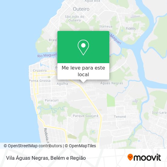 Vila Águas Negras mapa