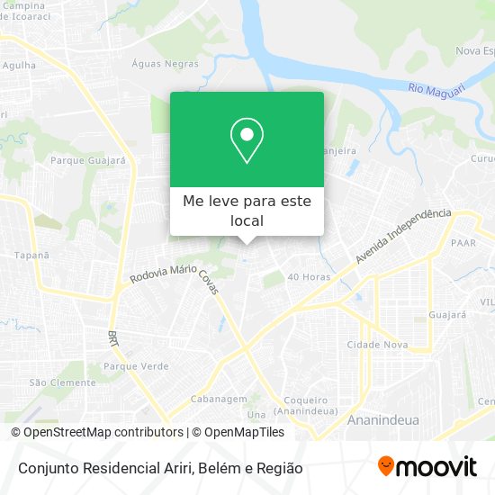 Conjunto Residencial Ariri mapa