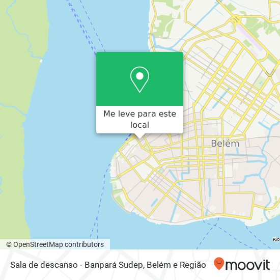 Sala de descanso - Banpará Sudep mapa