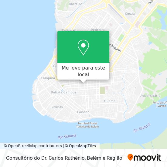 Consultório do Dr. Carlos Ruthênio mapa