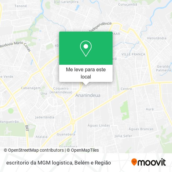 escritorio da MGM logistica mapa
