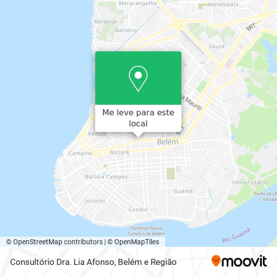 Consultório Dra. Lia Afonso mapa