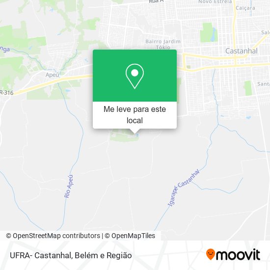 UFRA- Castanhal mapa