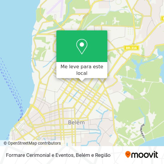 Formare Cerimonial e Eventos mapa