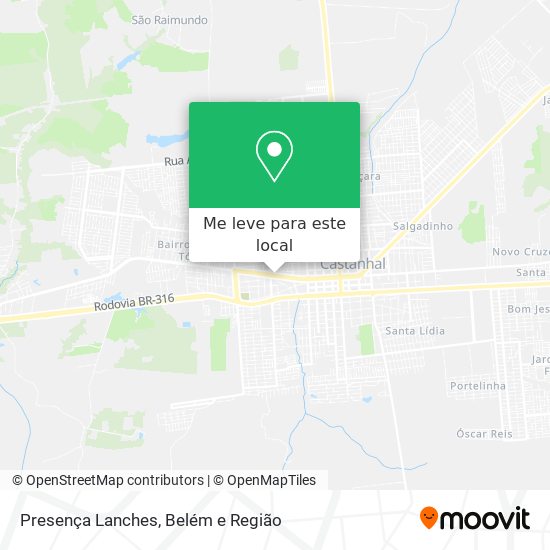 Presença Lanches mapa