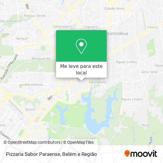 Pizzaria Sabor Paraense mapa