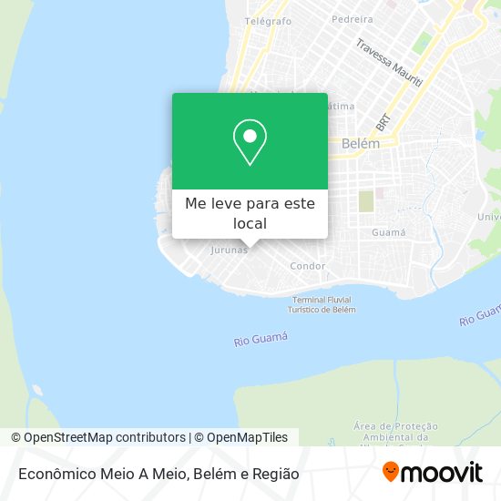 Econômico Meio A Meio mapa