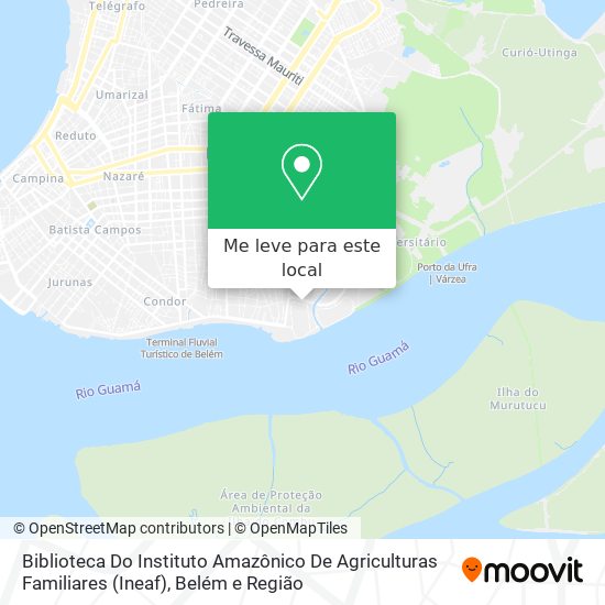 Biblioteca Do Instituto Amazônico De Agriculturas Familiares (Ineaf) mapa