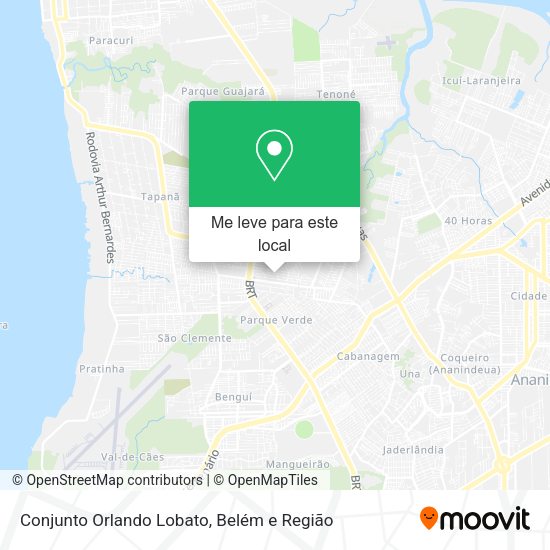 Conjunto Orlando Lobato mapa