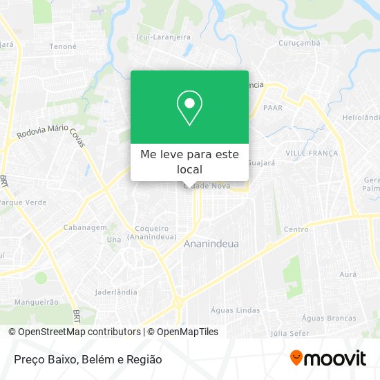 Preço Baixo mapa