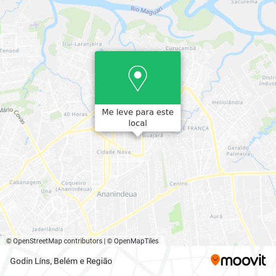 Godin Líns mapa