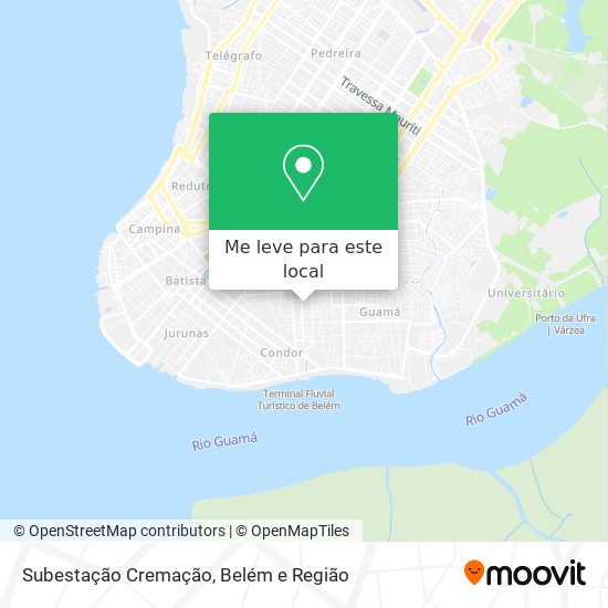 Subestação Cremação mapa