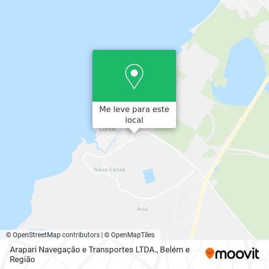 Arapari Navegação e Transportes LTDA. mapa