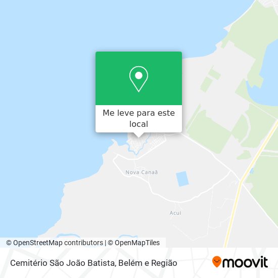 Cemitério São João Batista mapa