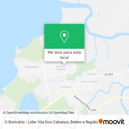 O Boticário - Líder Vila Dos Cabanos mapa