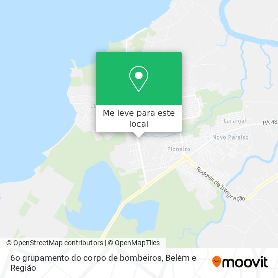 6o grupamento do corpo de bombeiros mapa