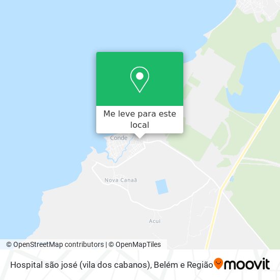 Hospital são josé (vila dos cabanos) mapa