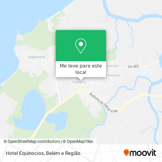 Hotel Equinocios mapa
