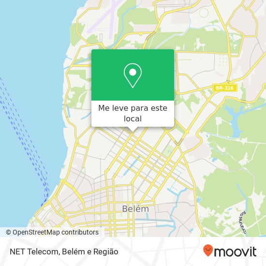 NET Telecom mapa