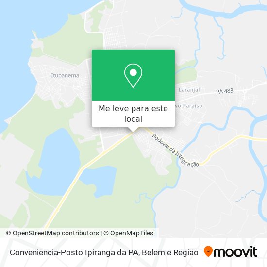 Conveniência-Posto Ipiranga da PA mapa