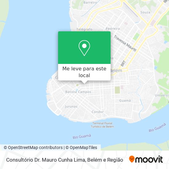 Consultório Dr. Mauro Cunha Lima mapa