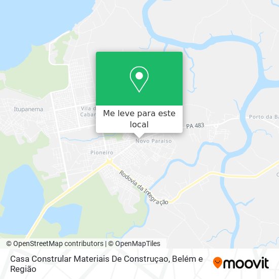 Casa Constrular Materiais De Construçao mapa