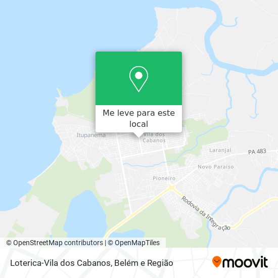 Loterica-Vila dos Cabanos mapa