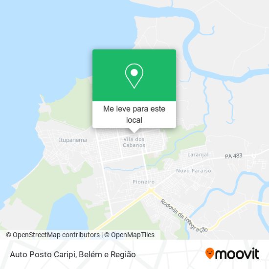Auto Posto Caripi mapa