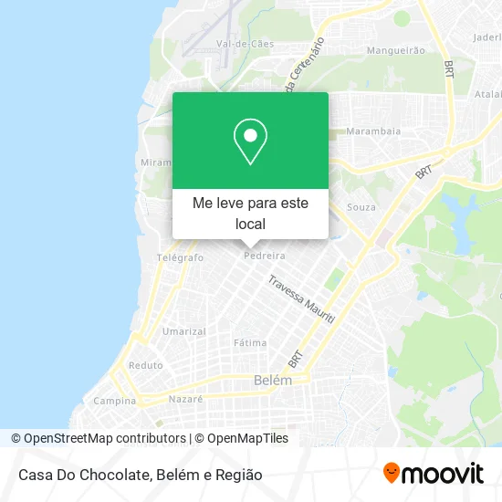 Casa Do Chocolate mapa