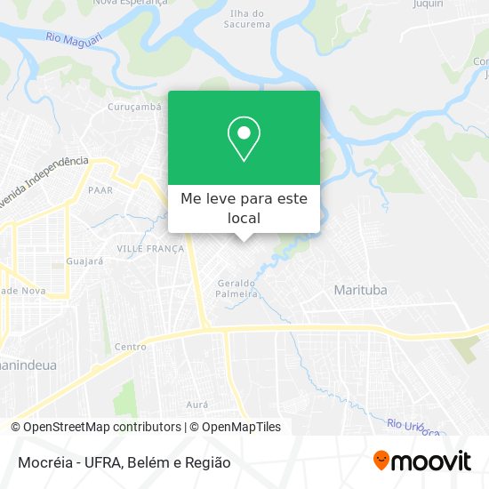 Mocréia - UFRA mapa