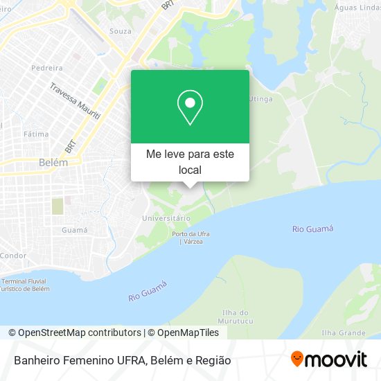 Banheiro Femenino UFRA mapa