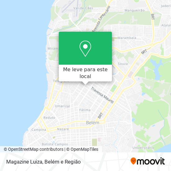 Magazine Luiza mapa