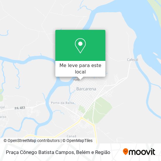 Praça Cônego Batista Campos mapa