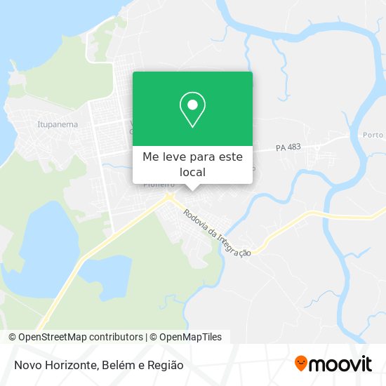Novo Horizonte mapa