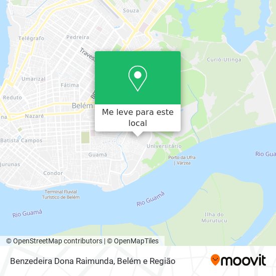 Benzedeira Dona Raimunda mapa