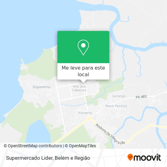 Supermercado Lider mapa