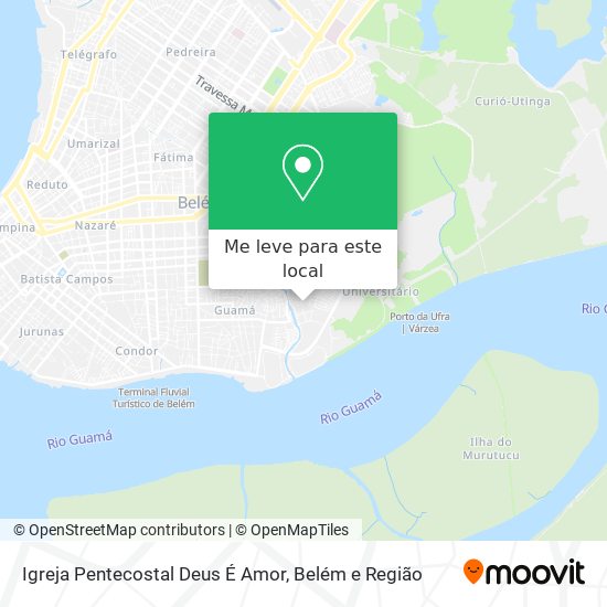 Igreja Pentecostal Deus É Amor mapa