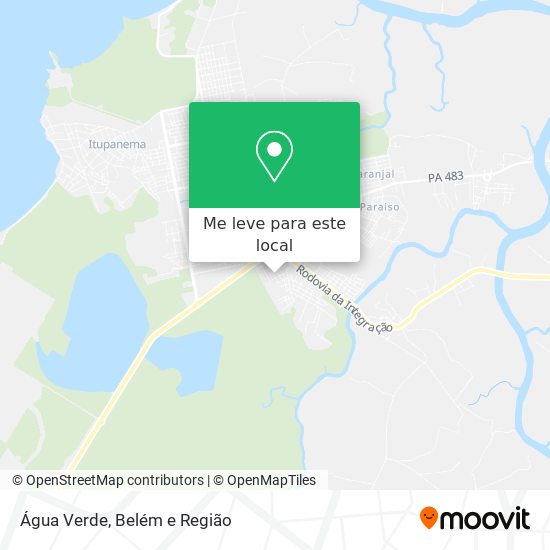 Água Verde mapa