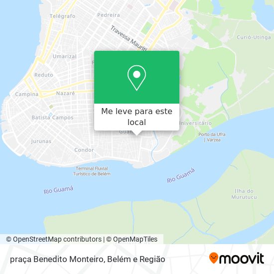 praça Benedito Monteiro mapa