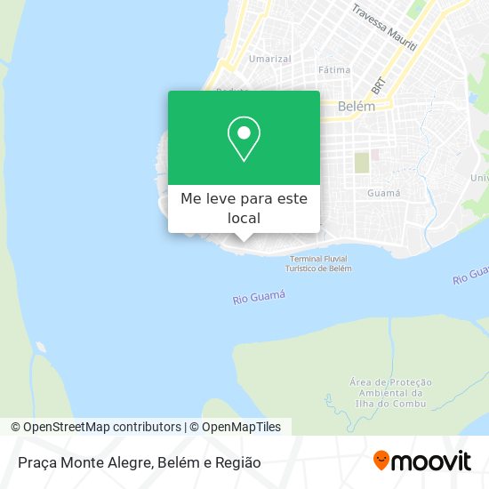 Praça Monte Alegre mapa
