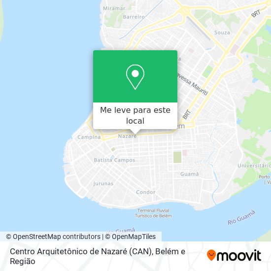 Centro Arquitetônico de Nazaré (CAN) mapa