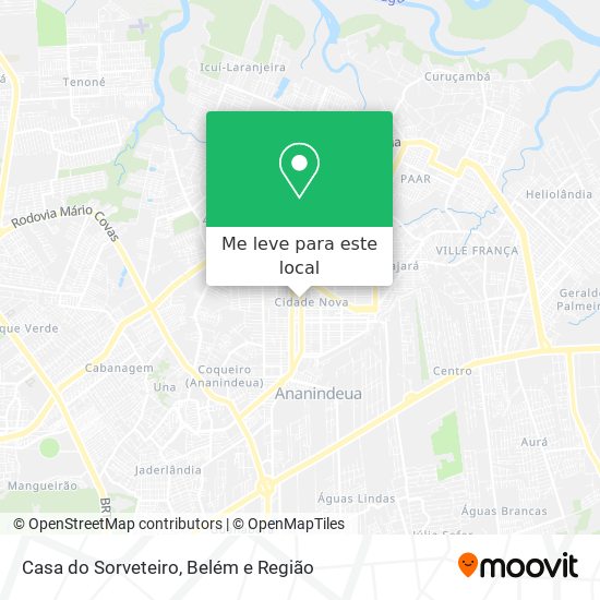 Casa do Sorveteiro mapa
