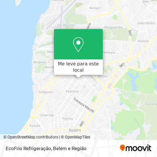 EcoFrio Refrigeração mapa