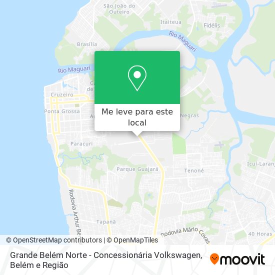 Grande Belém Norte - Concessionária Volkswagen mapa