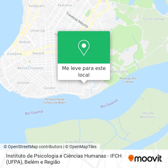 Instituto de Psicologia e Ciências Humanas - IFCH (UFPA) mapa