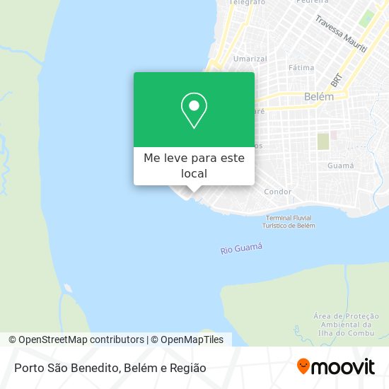 Porto São Benedito mapa