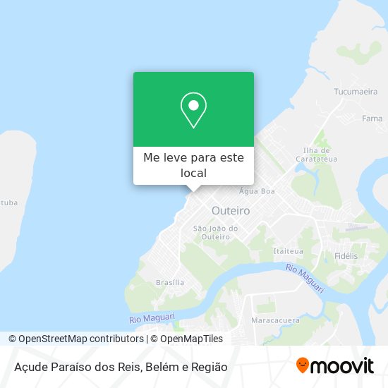 Açude Paraíso dos Reis mapa