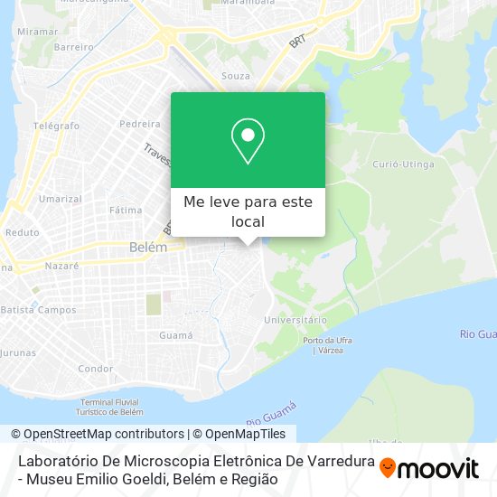 Laboratório De Microscopia Eletrônica De Varredura - Museu Emilio Goeldi mapa