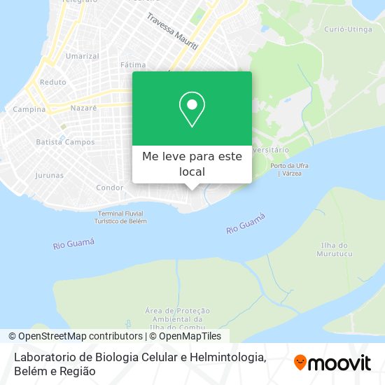 Laboratorio de Biologia Celular e Helmintologia mapa