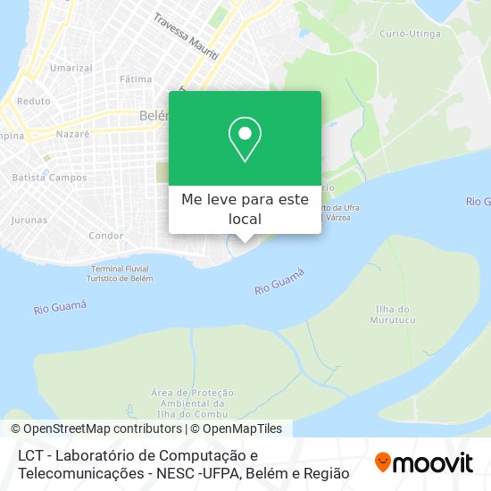 LCT - Laboratório de Computação e Telecomunicações - NESC -UFPA mapa